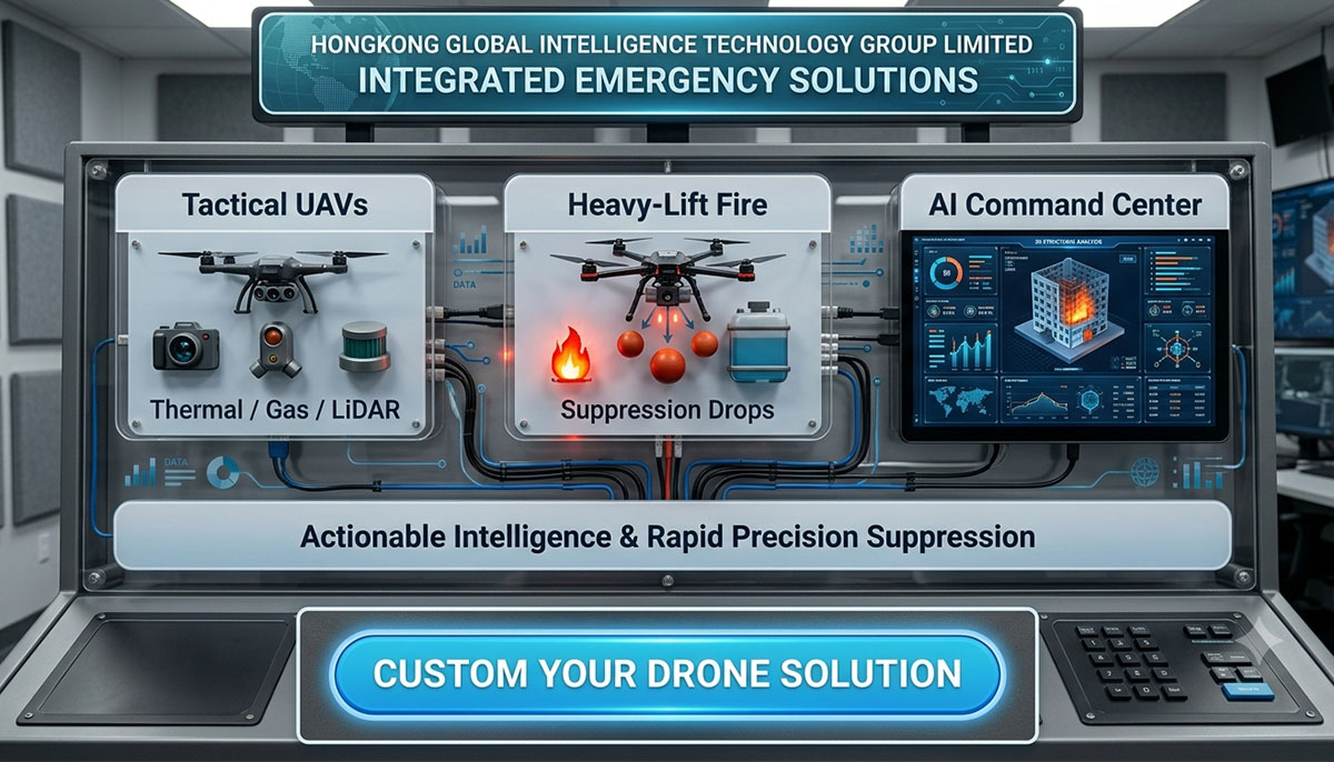 brandbestrijdingsdrone-oplossing