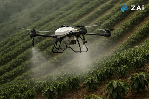 Het oplossen van de uitdaging van ongelijke dekking: Een succesverhaal van de ZAi-Q100 drone in de commerciële koffieteelt