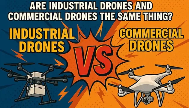 Zijn industriële drones en commerciële drones hetzelfde?