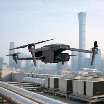 drone voor slimme stadsoperatie