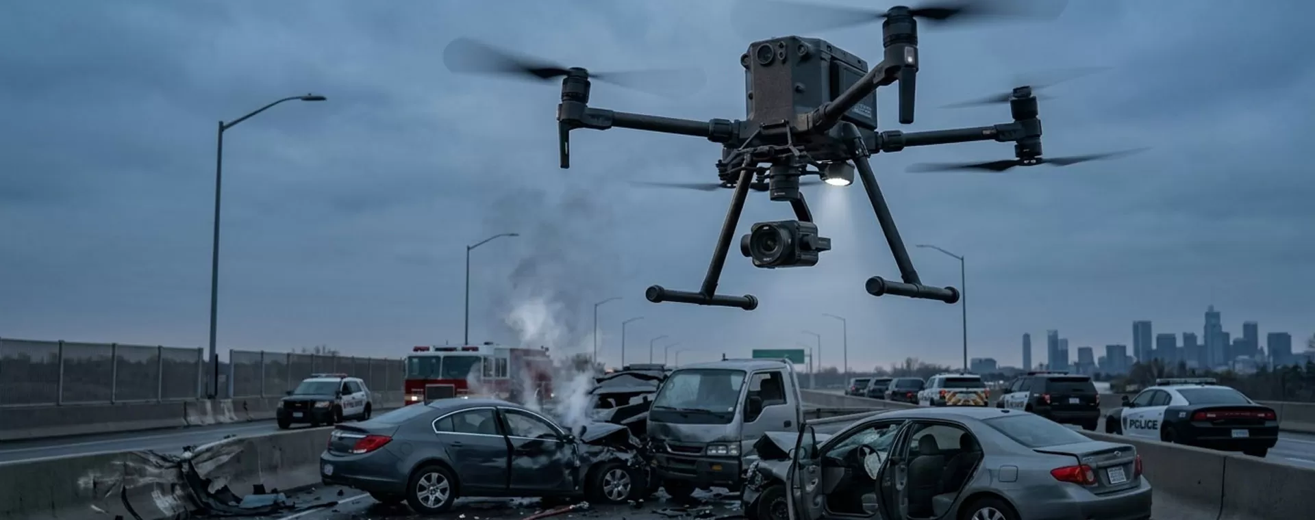 Openbare veiligheidsdrones voor precisie-noodhulp