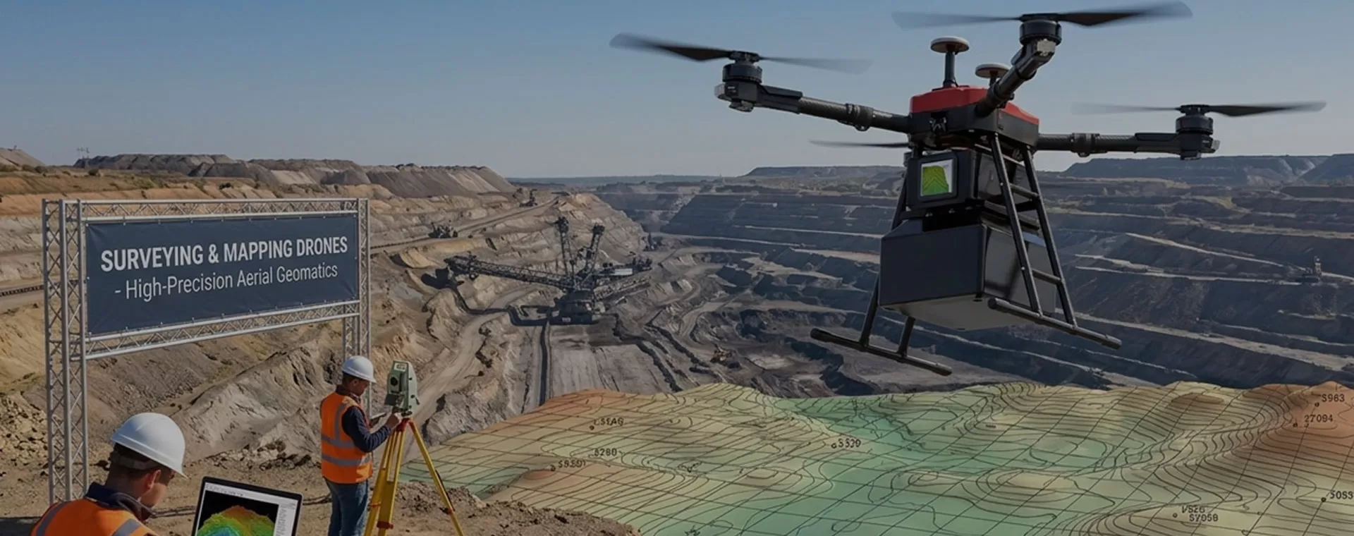 Landmeet- en karteringsdrones voor precisielandmeten