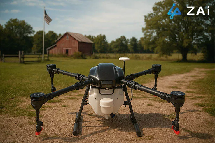Het verhaal achter de ZAi-A5 5L autonome sproeidrone